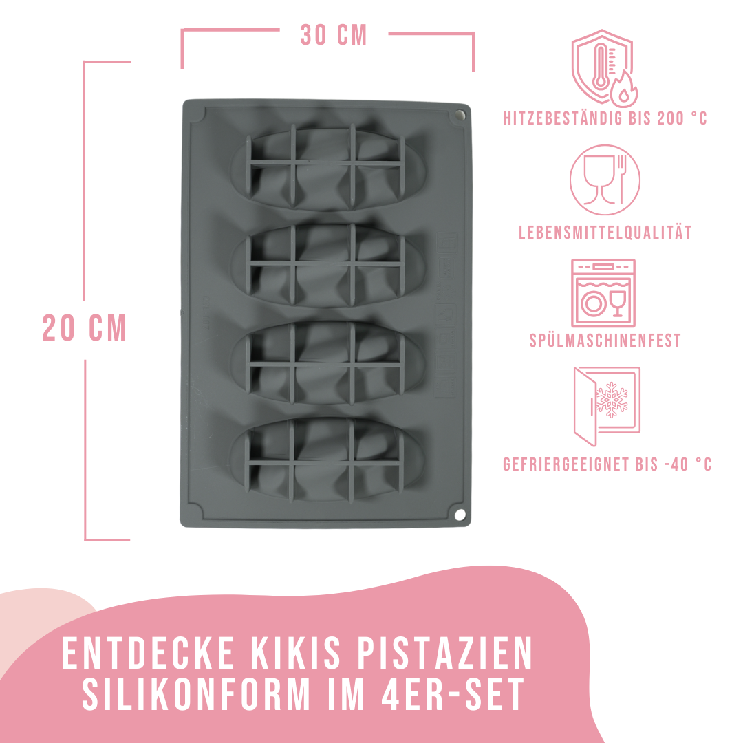 Kikis Pistazien Silikonform 4er -  von Kikis Kitchen - Nur €21.90! Bestelle jetzt Kikis Kitchen