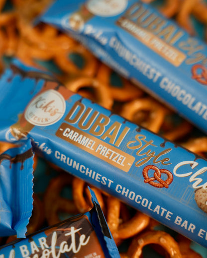 Kikis Dubai Style Bar Chocolate - Caramel Pretzel 🥨 -  von Kikis Kitchen - Nur €2.99! Bestelle jetzt Kikis Kitchen
