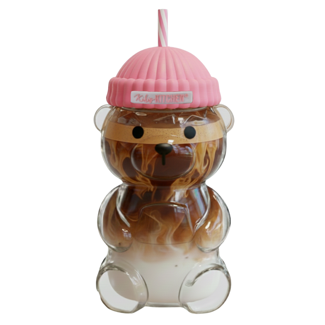 Kikis Bear Cup Glass - Rosa -  von Kikis Kitchen - Nur €14.90! Bestelle jetzt Kikis Kitchen