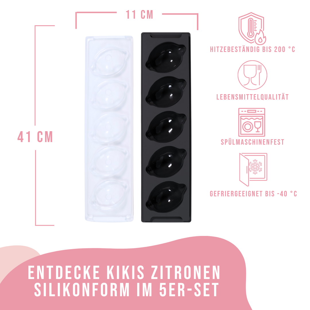 Kikis Zitronen Silikonform 5er -  von Kikis Kitchen - Nur €21.90! Bestelle jetzt Kikis Kitchen