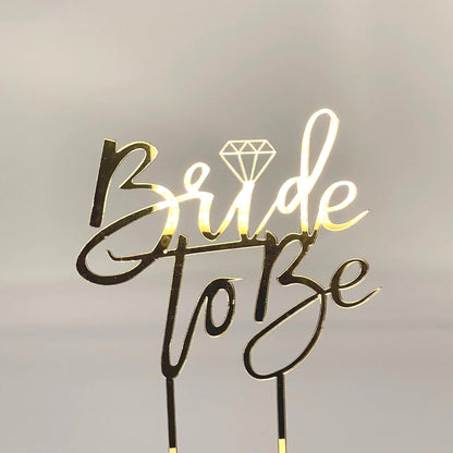 Kikis Cake Topper - Bride To Be in GOLD