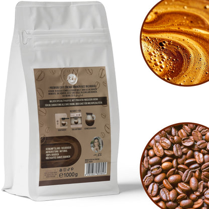 Kikis Kaffeeglück - Cafe Crema 1000g -  von Kikis Kitchen - Nur €25.90! Bestelle jetzt Kikis Kitchen
