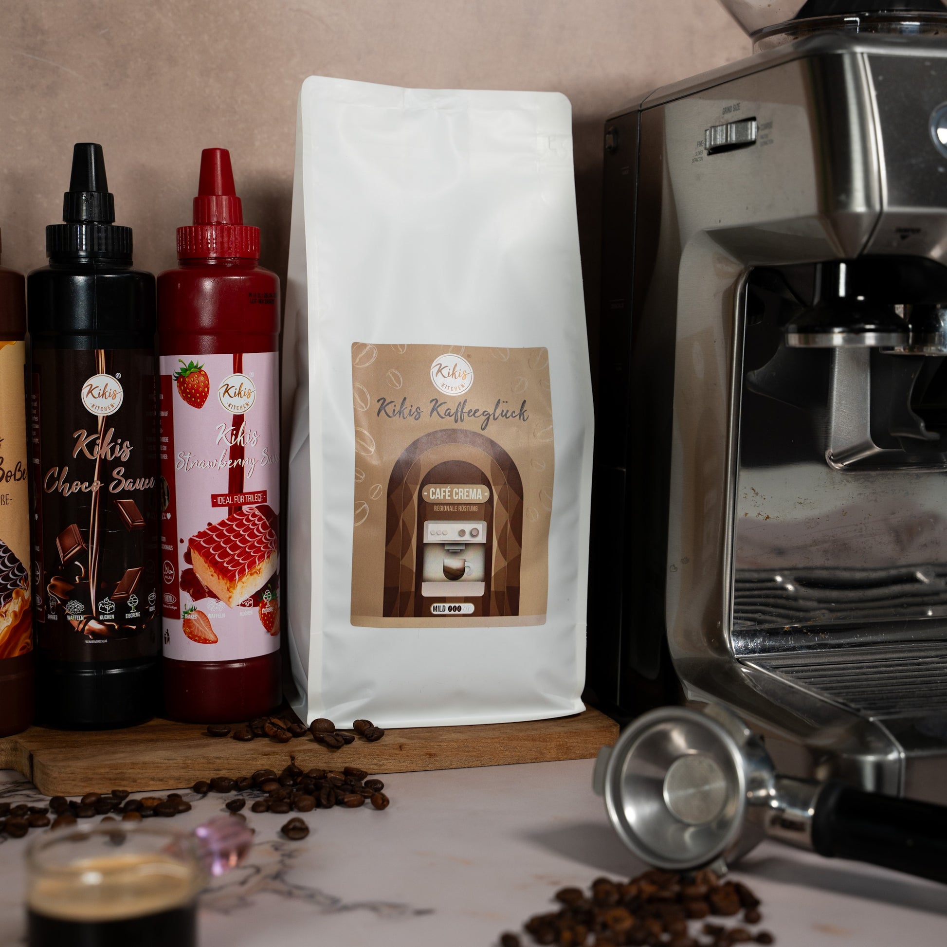 NEU: Kikis Kaffeeglück - Cafe Crema 1000g -  von Kikis Kitchen - Nur €25.90! Bestelle jetzt Kikis Kitchen