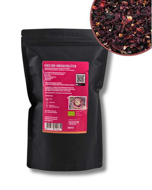 Kikis Hibiskusblüten BIO - 200g -  von Kikis Kitchen - Nur €5.90! Bestelle jetzt Kikis Kitchen