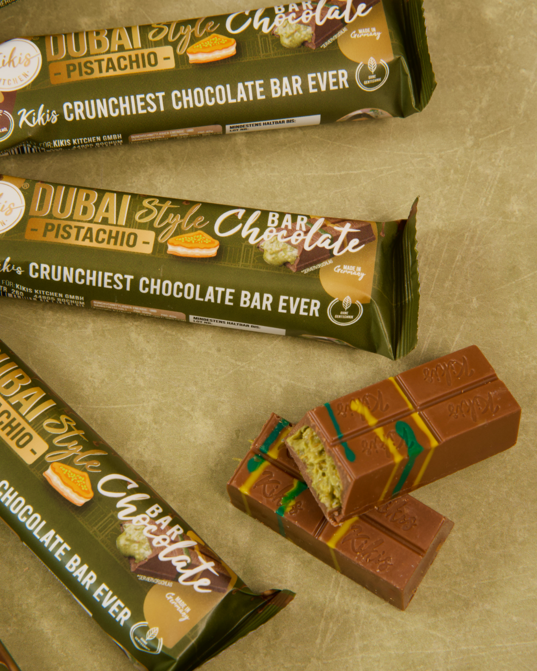 Kikis Dubai Style Bar Chocolate - Pistachio🍫 -  von Kikis Kitchen - Nur €2.99! Bestelle jetzt Kikis Kitchen