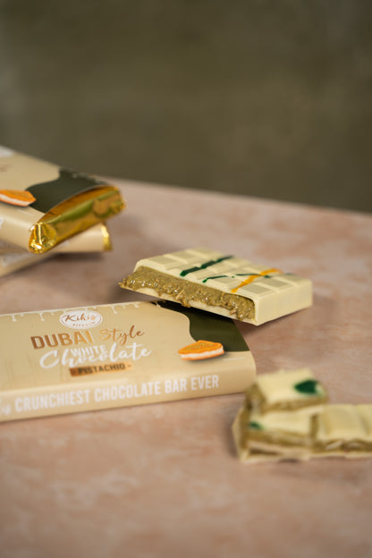 Kikis Dubai White Chocolate - PISTACHIO (Dubai Schokolade) 🍫 -  von Kikis Kitchen - Nur €12.90! Bestelle jetzt Kikis Kitchen
