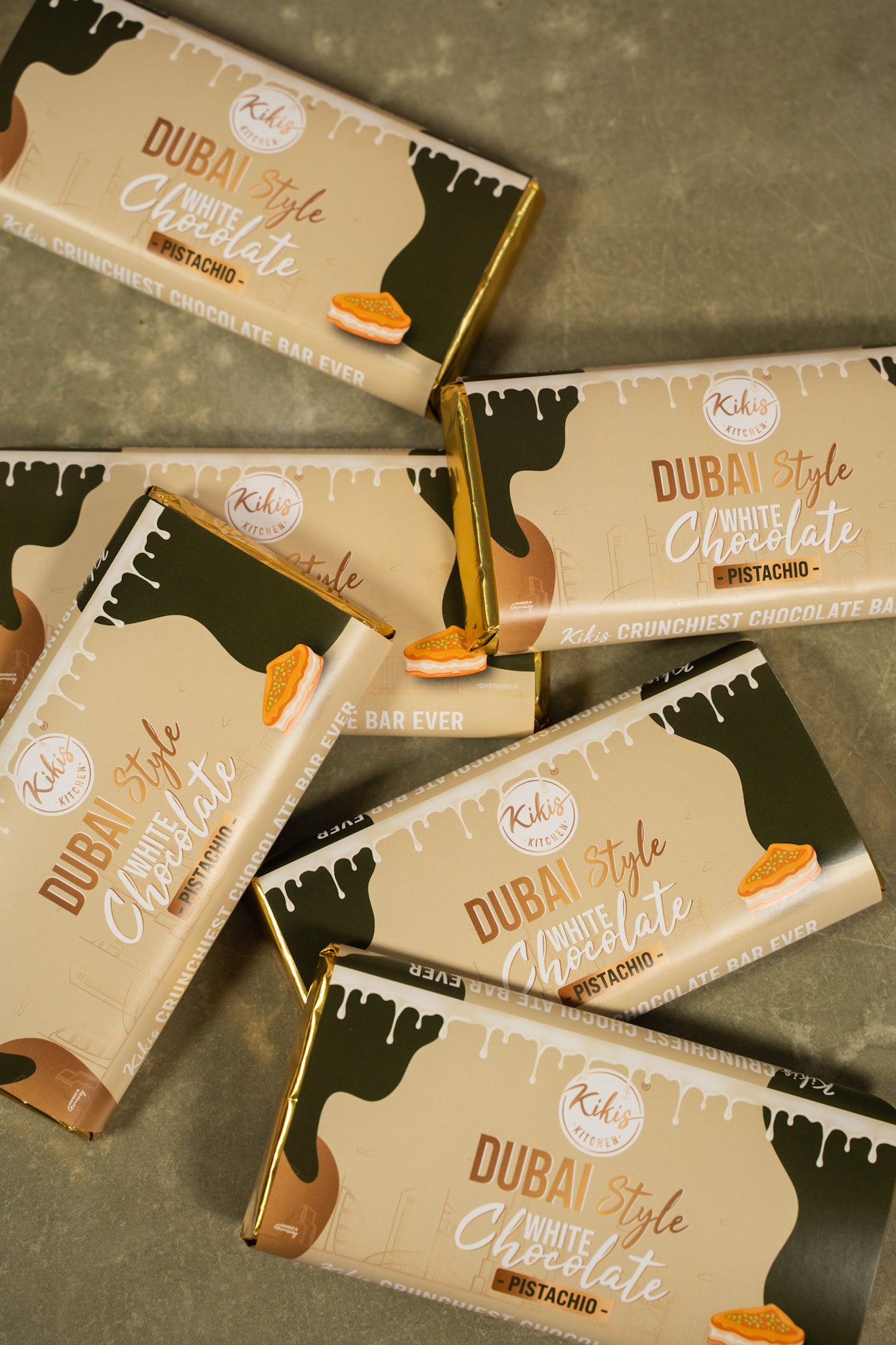 Kikis Dubai White Chocolate - PISTACHIO (Dubai Schokolade) 🍫 -  von Kikis Kitchen - Nur €12.90! Bestelle jetzt Kikis Kitchen