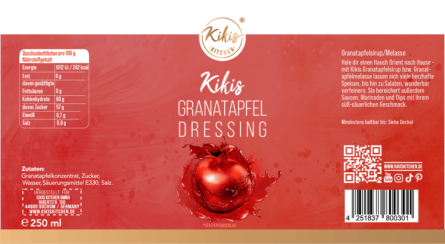 Kikis Granatapfeldressing 250ml