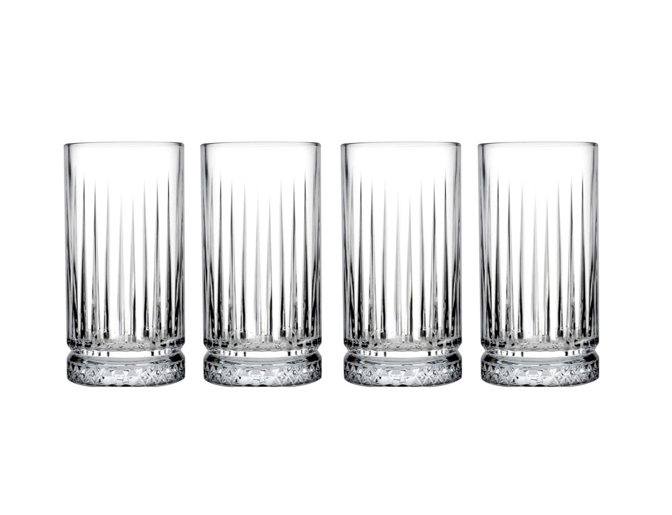 Trinkgläser Elysia Kristall-Design 4 x 280ml lang -  von Tanay - Nur €12.90! Bestelle jetzt Kikis Kitchen