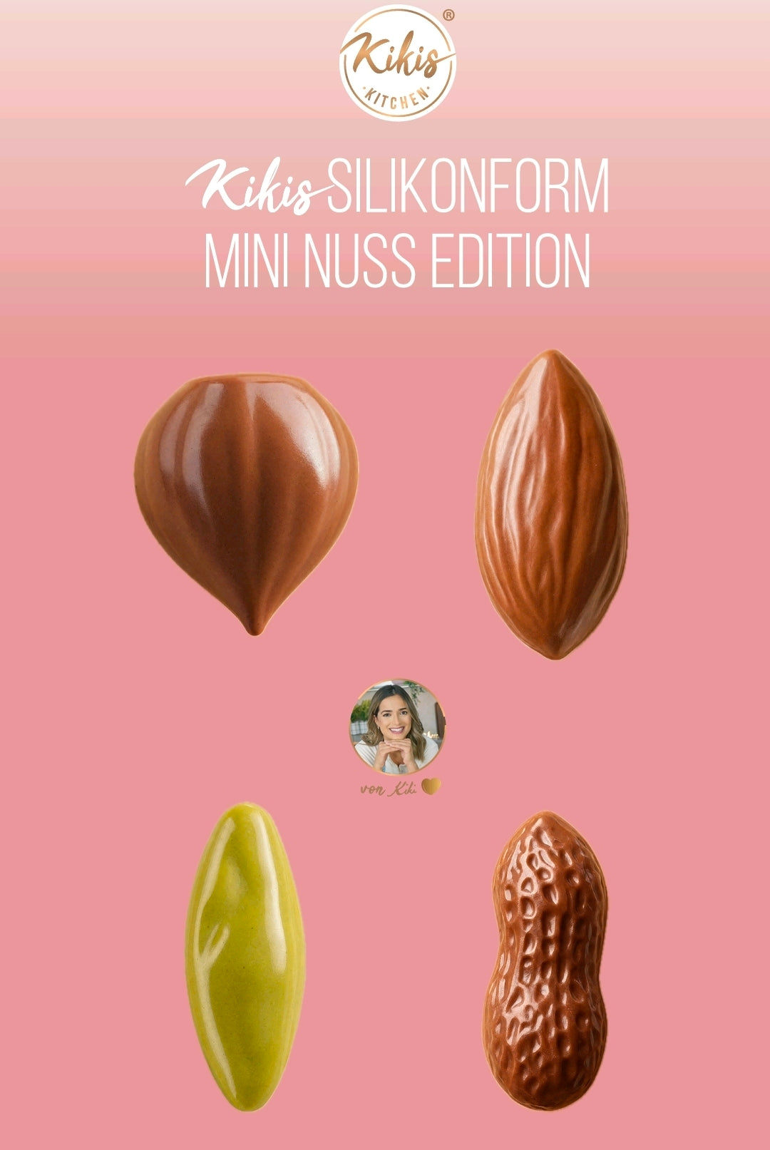 Kikis Silikonform - Mini Nuss Edition