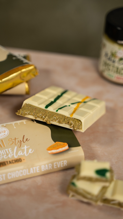 Kikis Dubai White Chocolate - PISTACHIO (Dubai Schokolade) 🍫 -  von Kikis Kitchen - Nur €12.90! Bestelle jetzt Kikis Kitchen