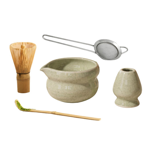 Kikis Matcha Set green - Chasen, Sieb, Schale, Halter & Löffel -  von Kikis Kitchen - Nur €24.90! Bestelle jetzt Kikis Kitchen