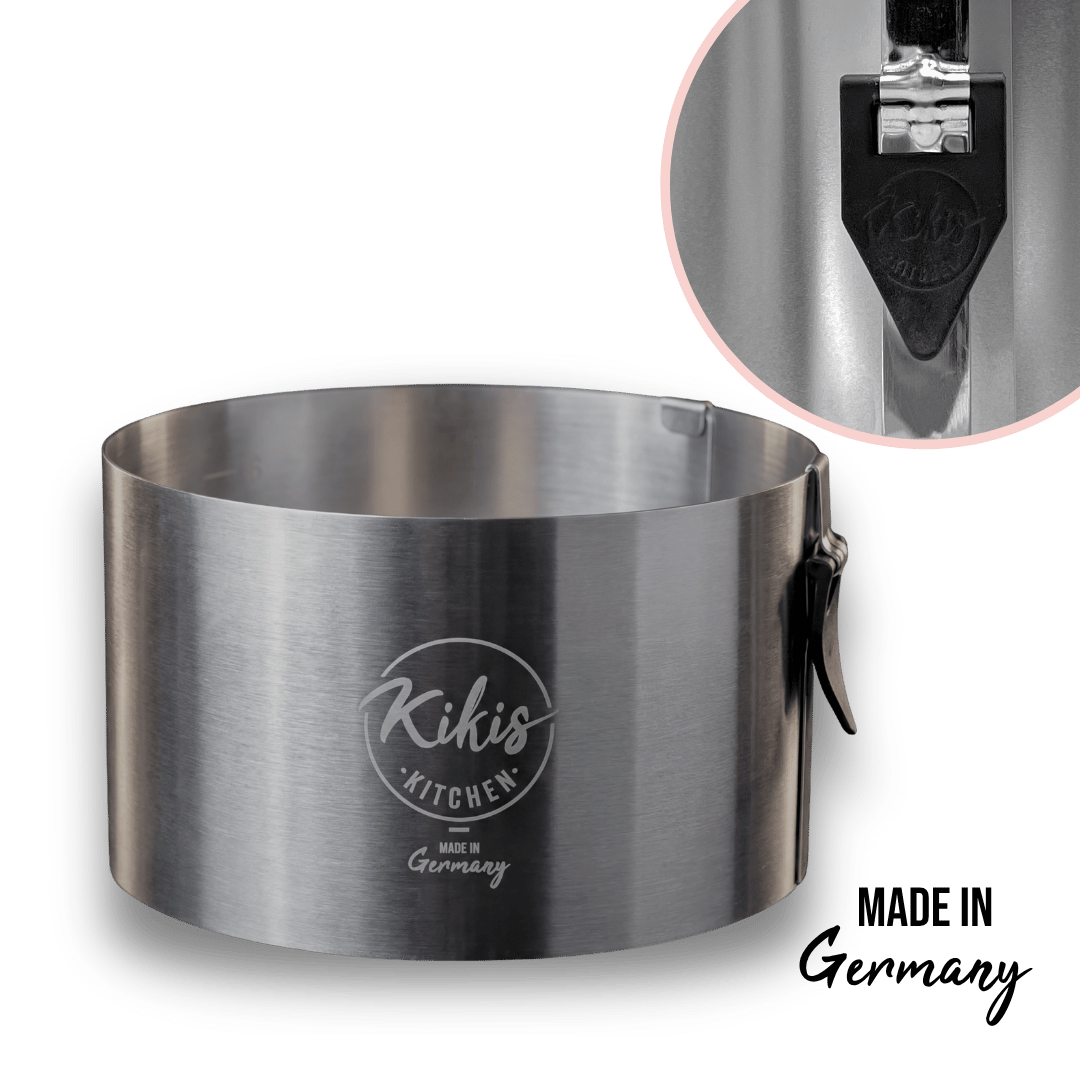 Kikis Tortenring KLASSIK mit Klemmhebel & Skala -  von Kikis Kitchen - Nur €25.90! Bestelle jetzt Kikis Kitchen