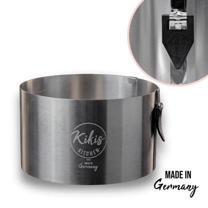 Kikis Tortenring KLASSIK mit Klemmhebel & Skala -  von Kikis Kitchen - Nur €25.90! Bestelle jetzt Kikis Kitchen