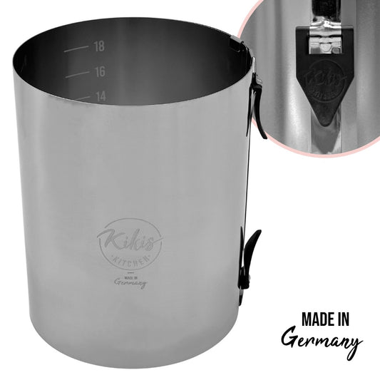 Kikis Tortenring XXL mit zwei Klemmhebel & Skala - Höhe 20cm -  von Kikis Kitchen - Nur €35.90! Bestelle jetzt Kikis Kitchen