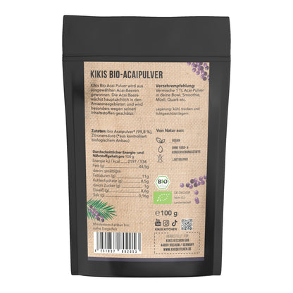 Kikis Acai Pulver BIO - 100g -  von Kikis Kitchen - Nur €14.90! Bestelle jetzt Kikis Kitchen