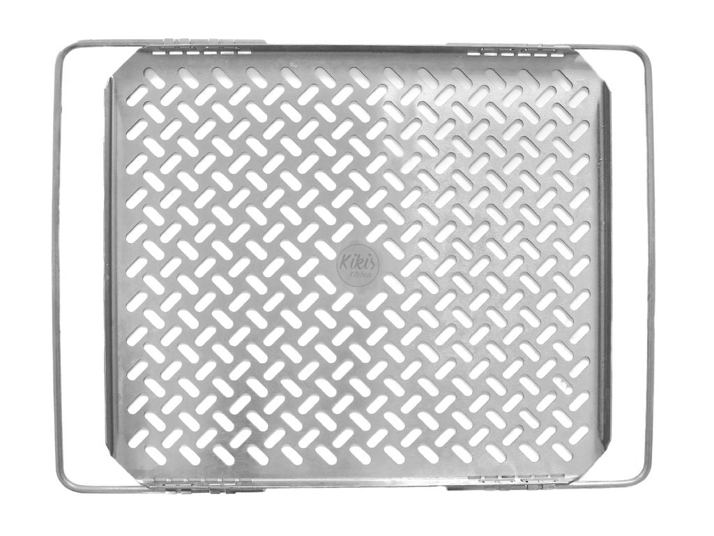 Kikis Edelstahl-Backblech gelocht - verstellbar -  von Kikis Kitchen - Nur €69.90! Bestelle jetzt Kikis Kitchen