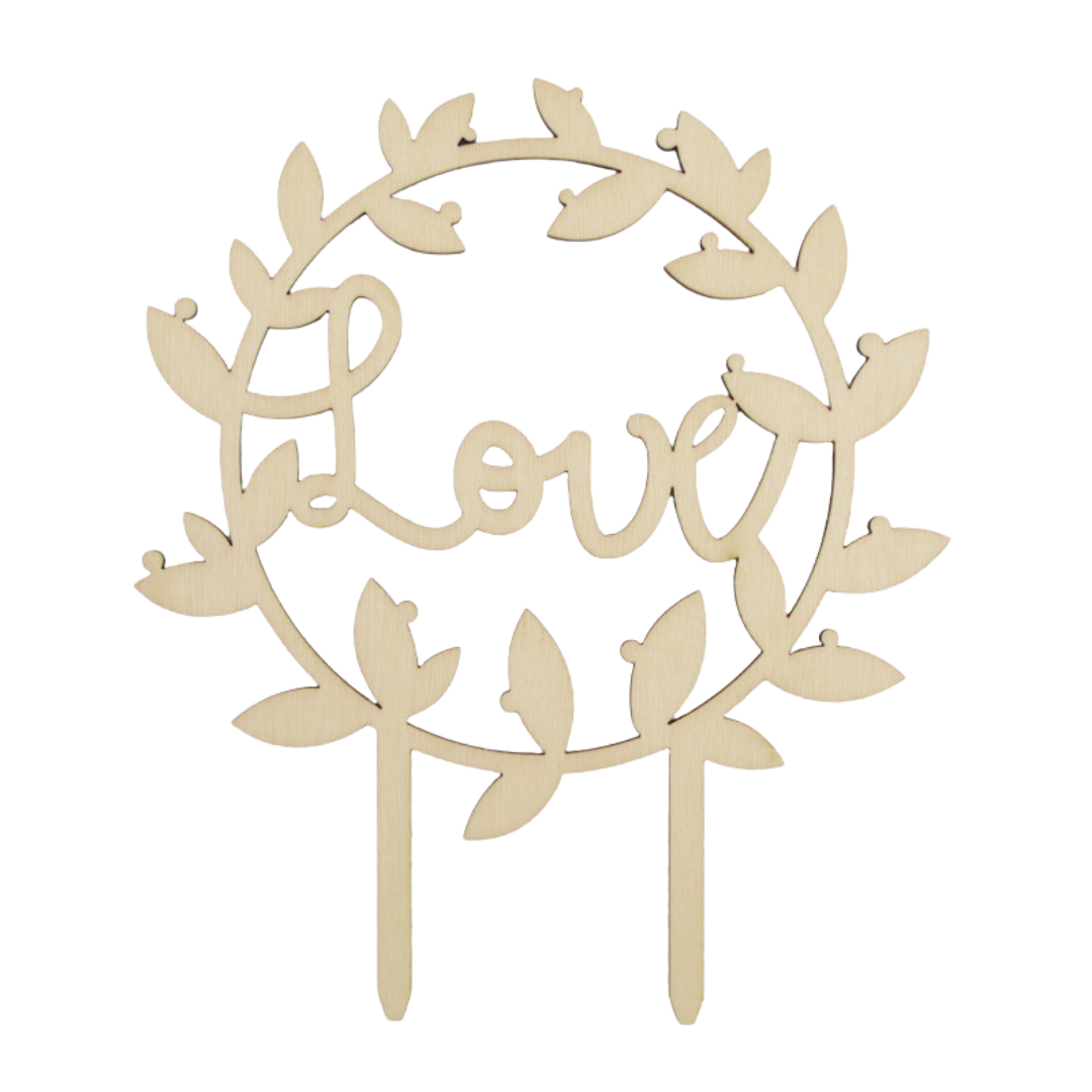 Kikis Cake Topper - Love -  von Kikis Kitchen - Nur €5.90! Bestelle jetzt Kikis Kitchen