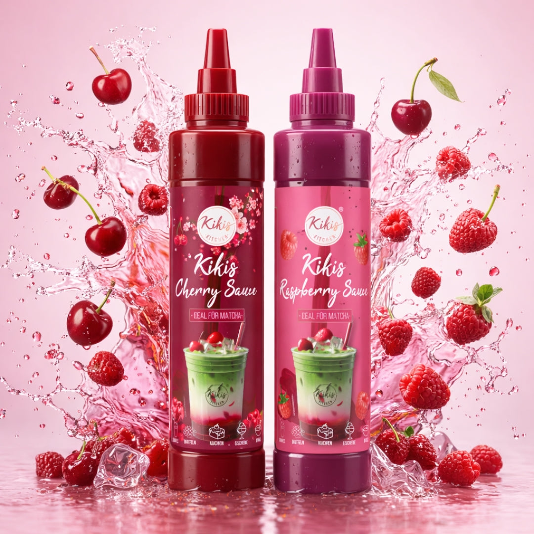 Kikis Raspberrysauce - Ideal für Matcha und Desserts -  von Kikis Kitchen - Nur €9.90! Bestelle jetzt Kikis Kitchen