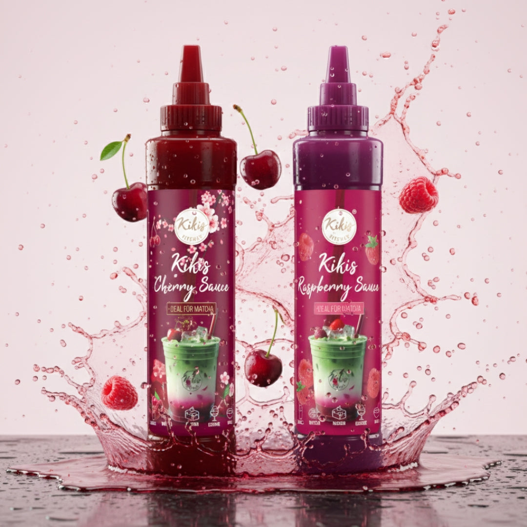 Kikis Raspberrysauce - Ideal für Matcha und Desserts -  von Kikis Kitchen - Nur €9.90! Bestelle jetzt Kikis Kitchen