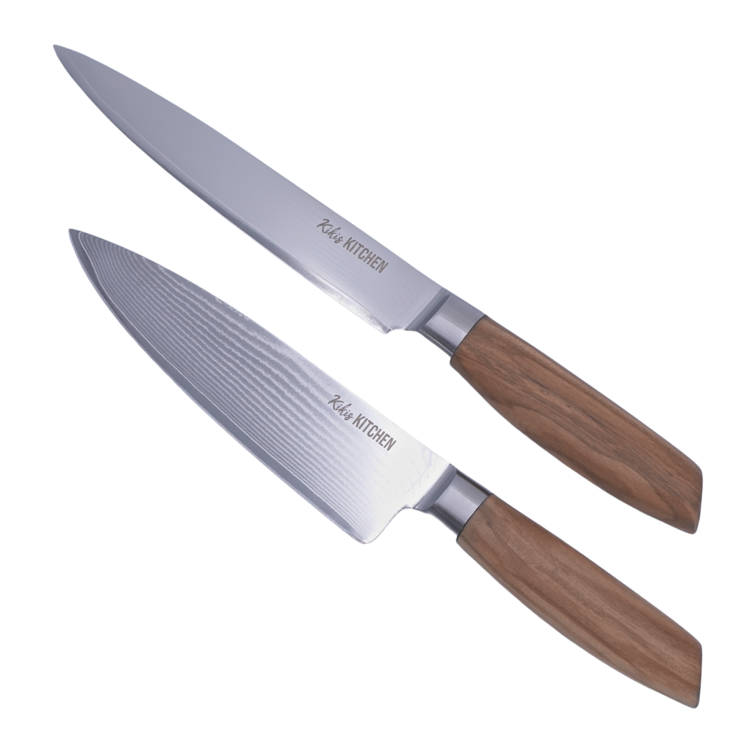 NEU: Kikis Damastmesser - Santokumesser -  von Kikis Kitchen - Nur €49.90! Bestelle jetzt Kikis Kitchen