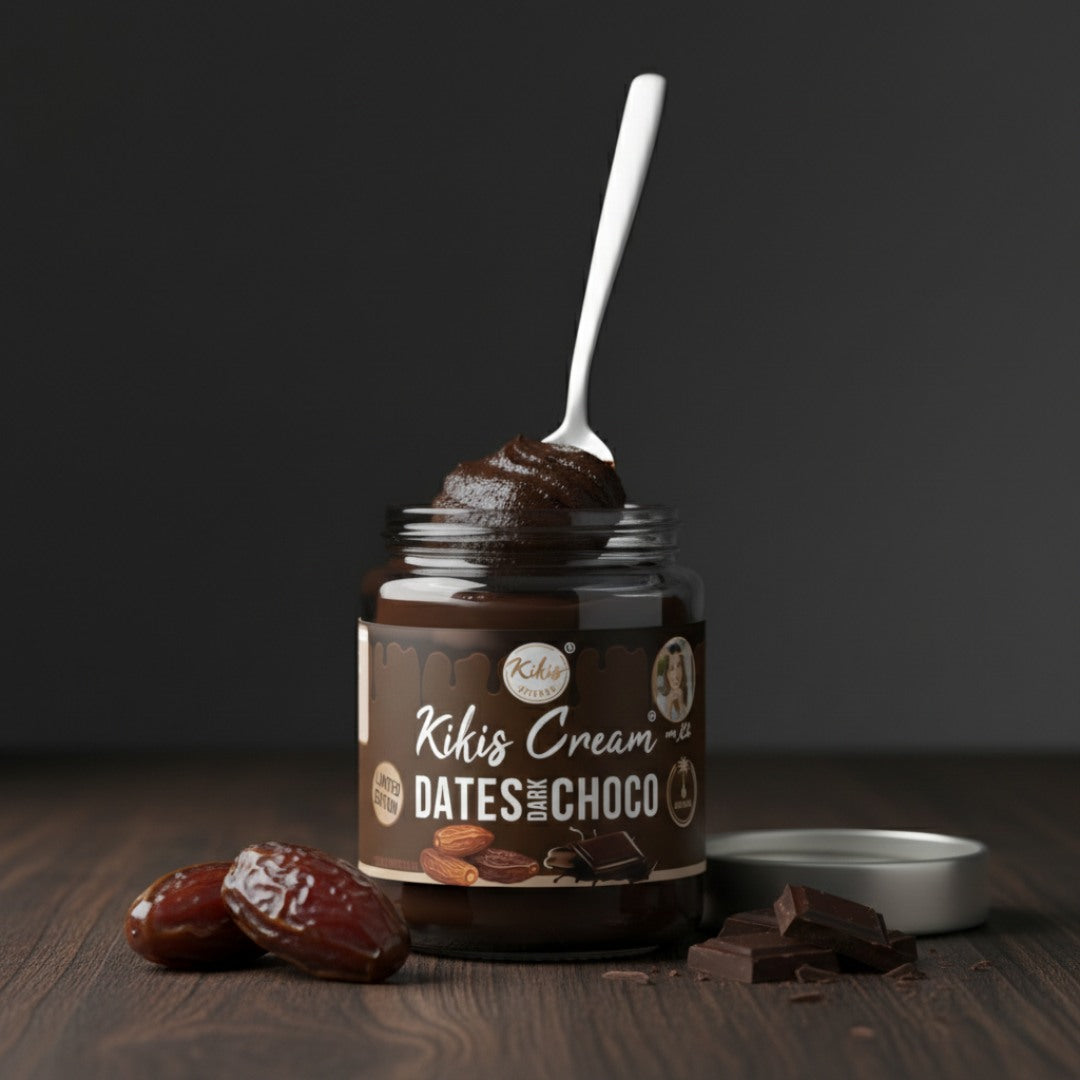Kikis Cream - DATTEL DARK CHOCO - Dattelschokocreme -  von Kikis Kitchen - Nur €4.99! Bestelle jetzt Kikis Kitchen