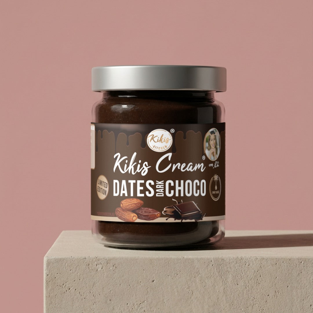 Kikis Cream - DATTEL DARK CHOCO - Dattelschokocreme -  von Kikis Kitchen - Nur €4.99! Bestelle jetzt Kikis Kitchen