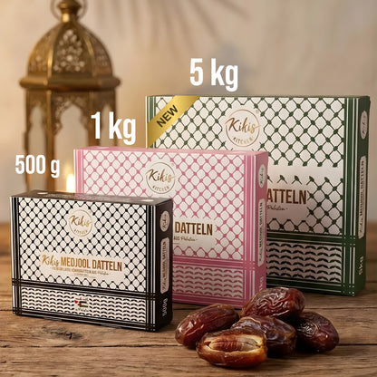 Kikis Medjool Dattel - Premium Large Königsdatteln aus Palästina -  von Kikis Kitchen - Nur €12.90! Bestelle jetzt Kikis Kitchen