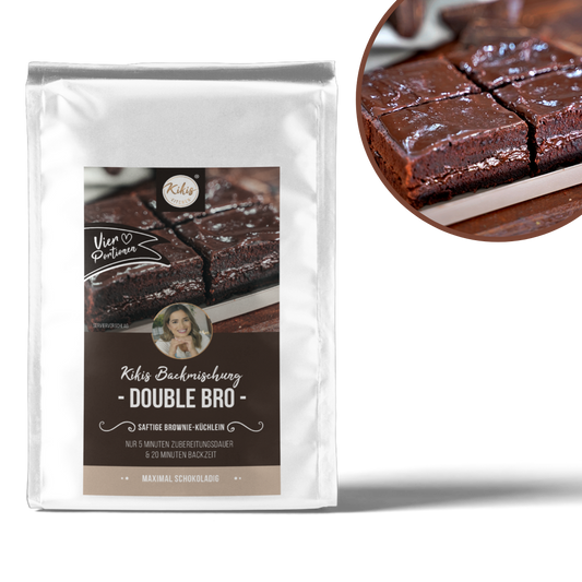 Kikis Double Bro - Brownie Backmischung -  von Kikis Kitchen - Nur €4.90! Bestelle jetzt Kikis Kitchen