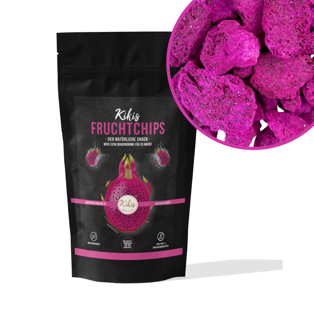 Kikis Fruchtchips - Drachenfrucht gefriergetrocknet 100g -  von Kikis Kitchen - Nur €9.90! Bestelle jetzt Kikis Kitchen