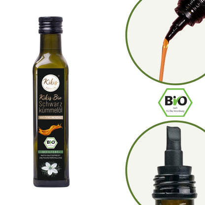 Kikis Schwarzkümmelöl 250ml GEFILTERT - BIO -  von Kikis Kitchen - Nur €16.49! Bestelle jetzt Kikis Kitchen