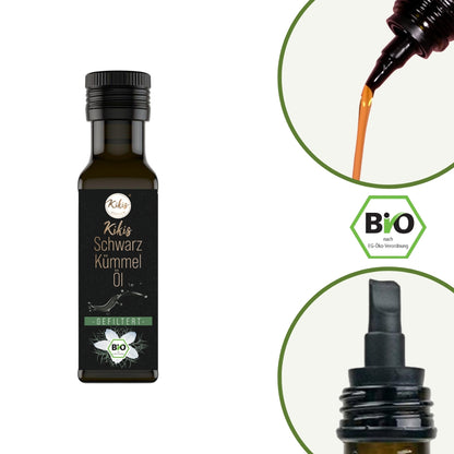Kikis Schwarzkümmelöl 100ml gefiltert - BIO -  von Kikis Kitchen - Nur €8.99! Bestelle jetzt Kikis Kitchen