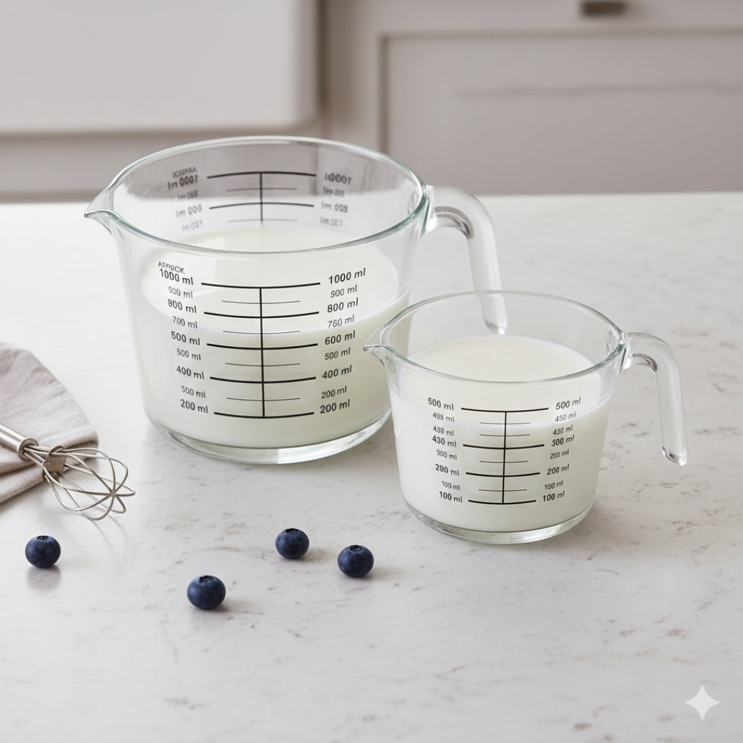Kikis Glasschüssel mit Skala - 2er Set -  von Kikis Kitchen - Nur €19.90! Bestelle jetzt Kikis Kitchen
