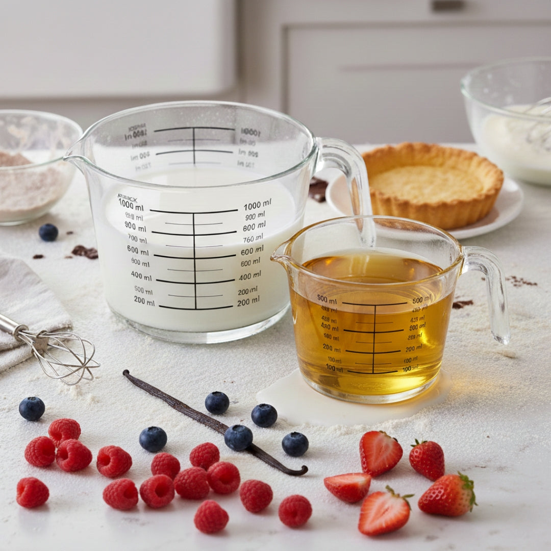 Kikis Glasschüssel mit Skala - 2er Set -  von Kikis Kitchen - Nur €19.90! Bestelle jetzt Kikis Kitchen