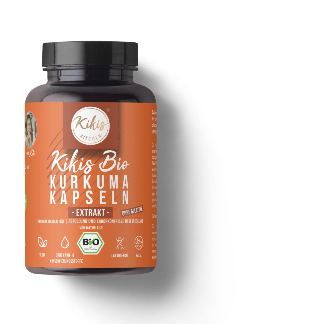 Kikis Kurkuma EXTRAKT Kapseln - Hochdosiert - BIO -  von Kikis Kitchen - Nur €20.90! Bestelle jetzt Kikis Kitchen