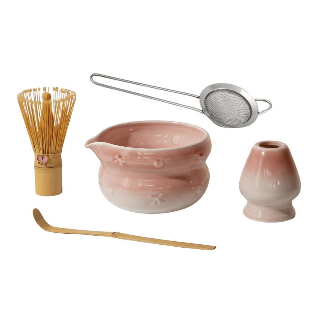 Kikis Matcha Set Rose - Chasen, Sieb, Schale, Halter & Löffel -  von Kikis Kitchen - Nur €24.90! Bestelle jetzt Kikis Kitchen