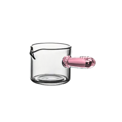 Neu: Kikis Messbecher aus Glas mit pinkem Griff - 60ml -  von Kikis Kitchen - Nur €7.90! Bestelle jetzt Kikis Kitchen