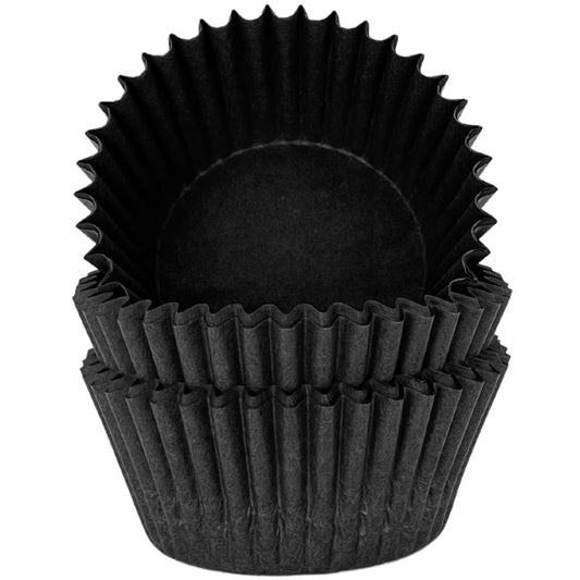 Kikis Muffinförmchen - aus Papier schwarz 60 Stück