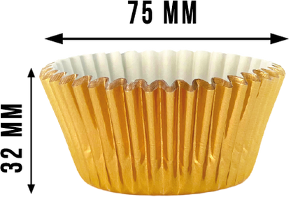 Kikis Muffinförmchen - aus Papier gold 60 Stück -  von Kikis Kitchen - Nur €4.50! Bestelle jetzt Kikis Kitchen