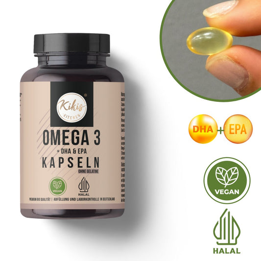 Neu: Kikis Omega 3 Kapseln -  von Kikis Kitchen - Nur €20.90! Bestelle jetzt Kikis Kitchen