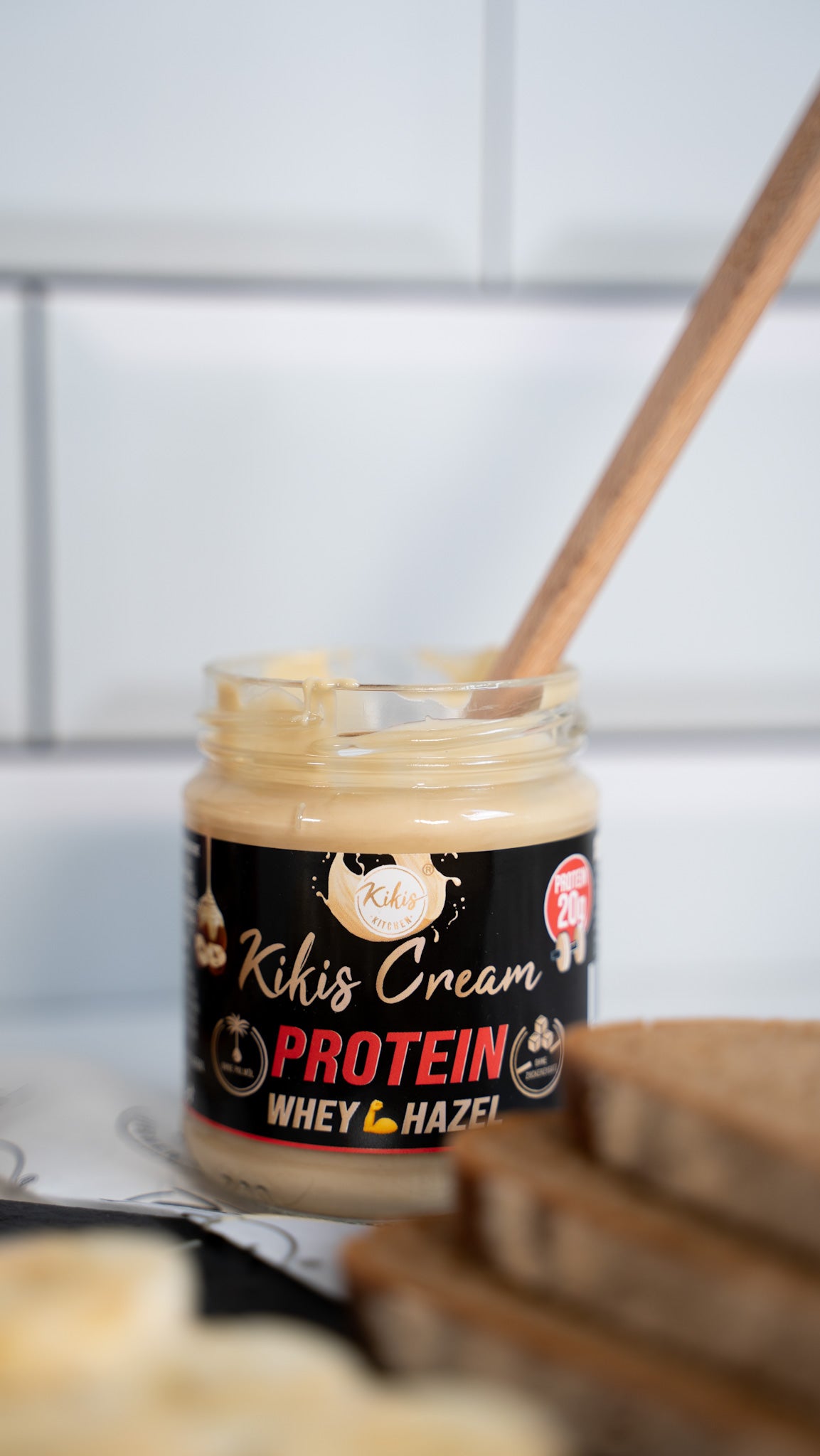 Kikis Cream PROTEIN WHEY HAZEL - Haselnusscreme -  von Kikis Kitchen - Nur €4.49! Bestelle jetzt Kikis Kitchen