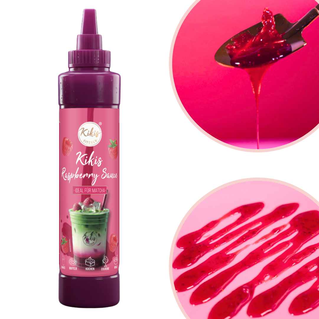 Kikis Raspberrysauce - Ideal für Matcha und Desserts -  von Kikis Kitchen - Nur €9.90! Bestelle jetzt Kikis Kitchen