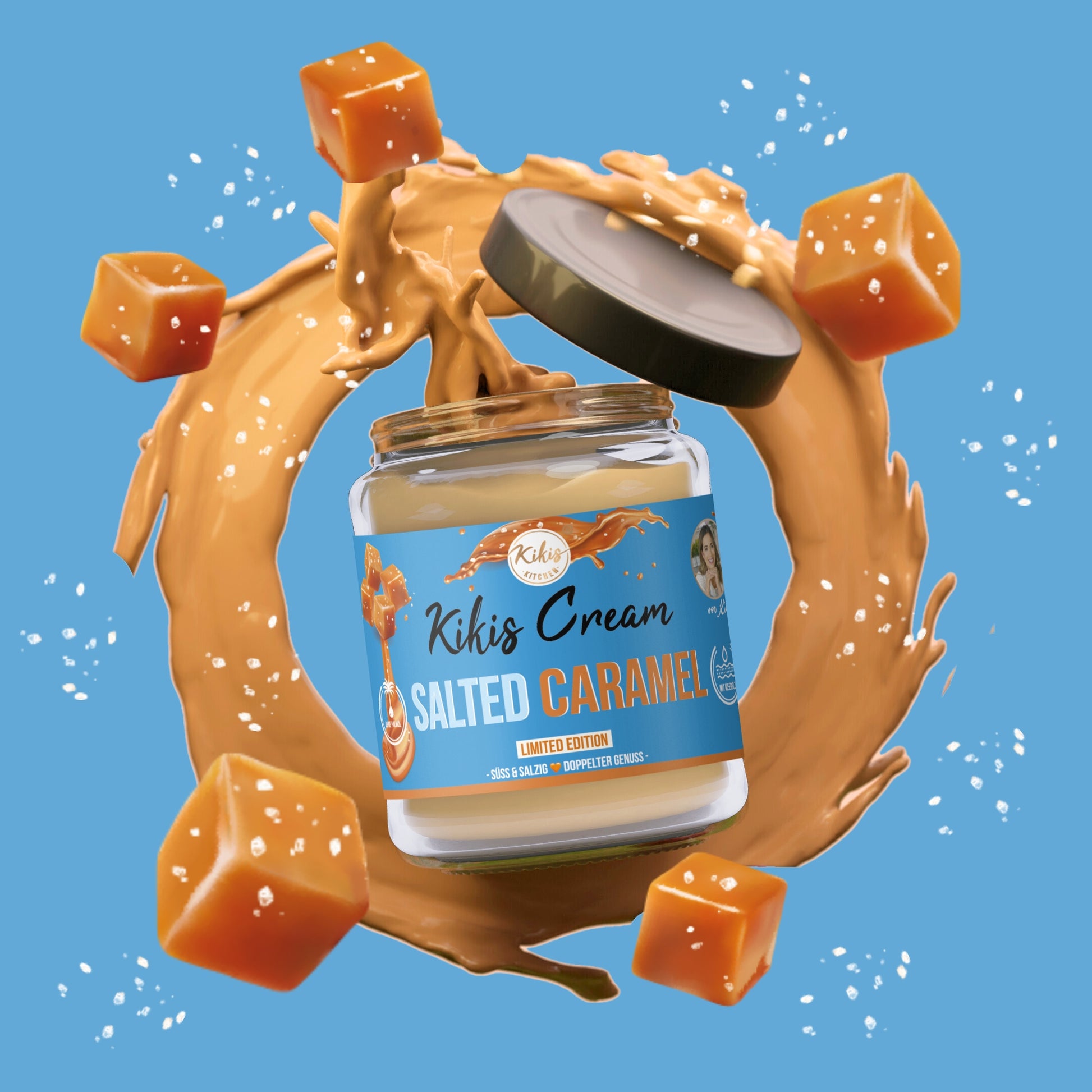 NEU: Kikis Cream SALTED CARAMEL MHD 17.04.25 -  von Kikis Kitchen - Nur €2.99! Bestelle jetzt Kikis Kitchen