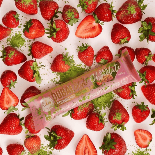 Kikis Dubai Style Bar Chocolate - Strawberry Matcha 🍫 -  von Kikis Kitchen - Nur €2.99! Bestelle jetzt Kikis Kitchen