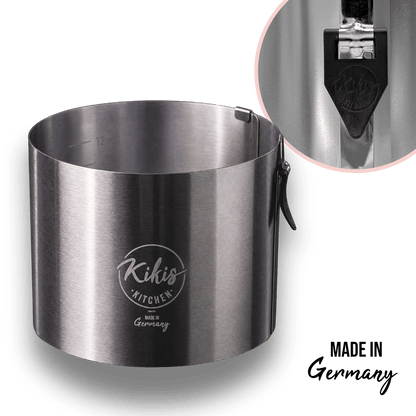 Kikis Tortenring XL mit Klemmhebel & Skala - Höhe 15cm -  von Kikis Kitchen - Nur €29.90! Bestelle jetzt Kikis Kitchen