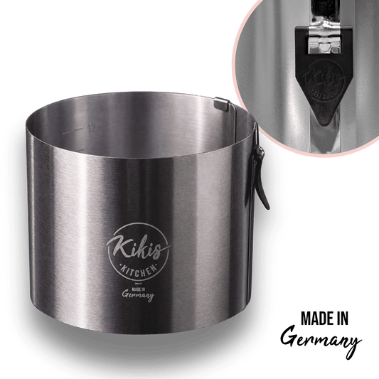 Kikis Tortenring XL mit Klemmhebel & Skala - Höhe 15cm -  von Kikis Kitchen - Nur €29.90! Bestelle jetzt Kikis Kitchen