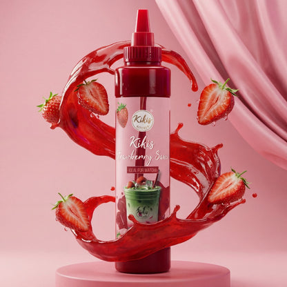 Kikis Strawberrysauce - Ideal für Matcha und Desserts - Lebensmittel von Kikis Kitchen - Nur €4.90! Bestelle jetzt Kikis Kitchen