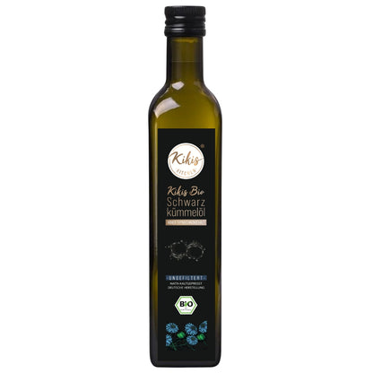 Kikis Schwarzkümmelöl 500ml UNGEFILTERT - BIO -  von Kikis Kitchen - Nur €27.49! Bestelle jetzt Kikis Kitchen