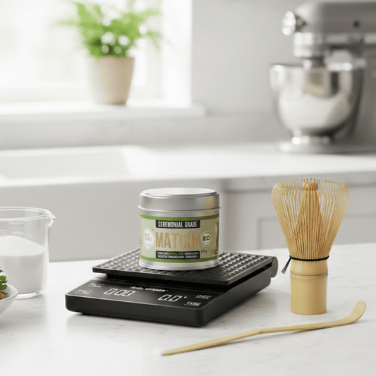 Kikis Matcha Waage – Digitale Feinwaage 0,1g (3kg) - Waage von Kikis Kitchen - Nur €12.90! Bestelle jetzt Kikis Kitchen