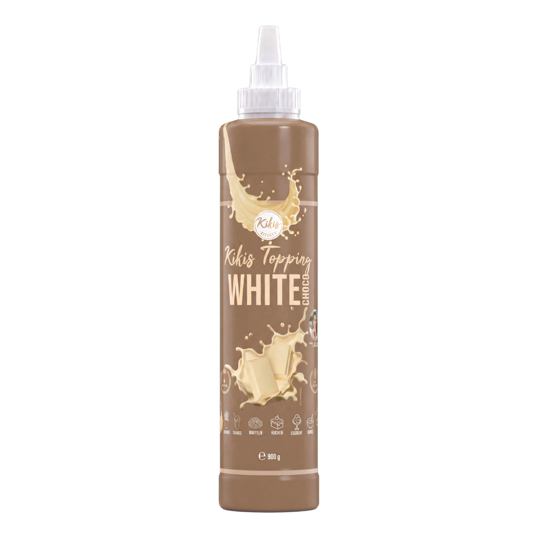 Kikis Topping White Choco - weiße Schokolade 900g -  von Kikis Kitchen - Nur €8.99! Bestelle jetzt Kikis Kitchen